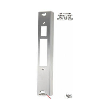 40mm Strike plate for Philips Premium Locks (Right)