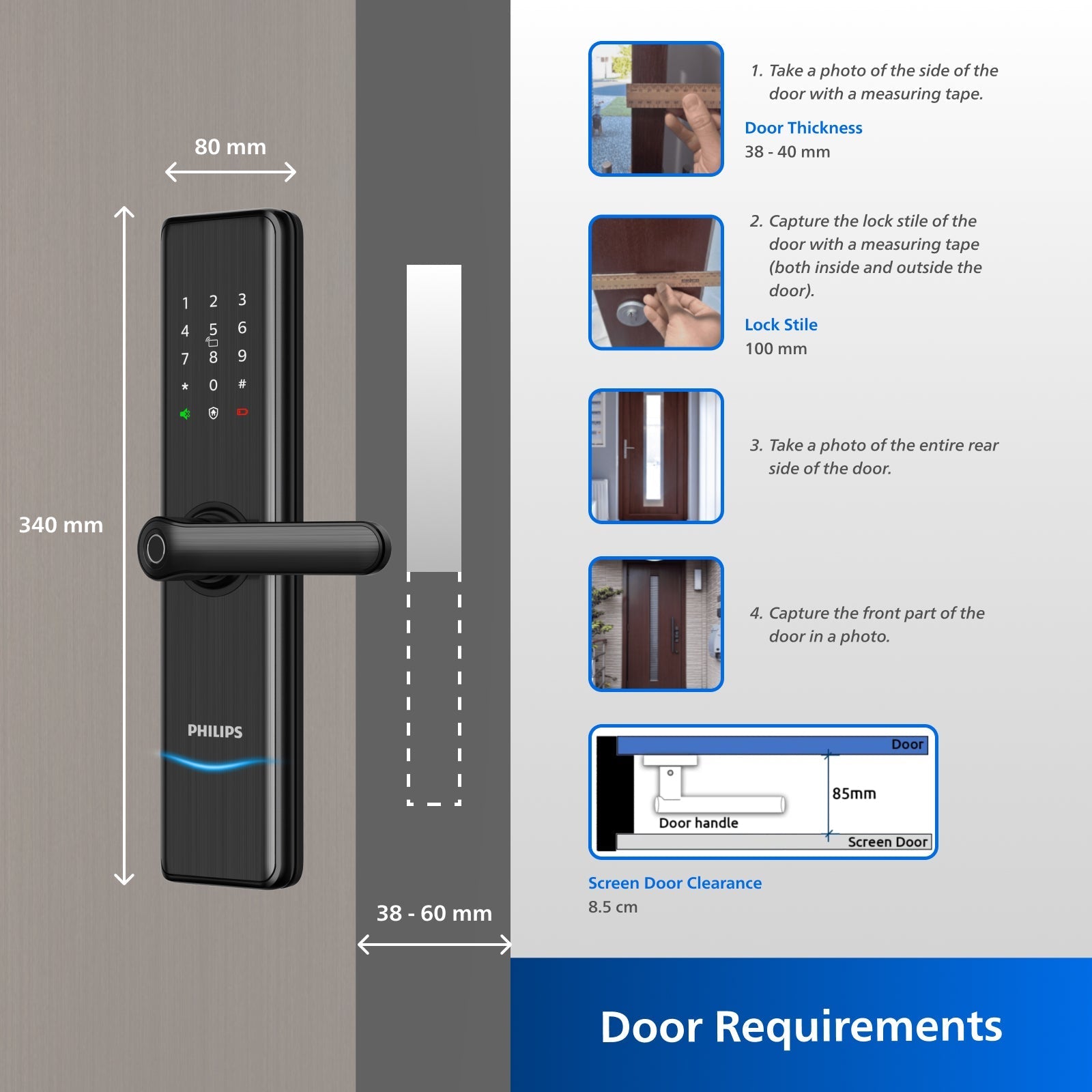 Philips 7300-5HWS – Wi-Fi Enabled Smart Lock